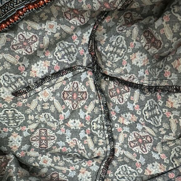 J. JILL Tribal Print Harem Pull-On Pants Drawstring in Multicolor - Picture 7 of 12